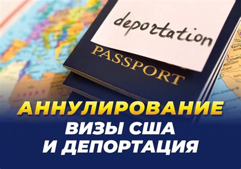 Аннулирование визы: основные причины