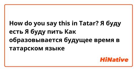 Будущее нерсинга на татарском языке