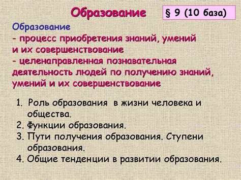 Важность образования в жизни: значимость образования в обществе