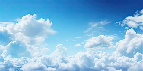 Вдохновение в небесно-голубых оттенках облаков