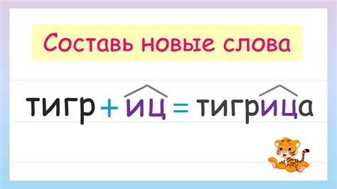 Видоизменение слова с помощью суффиксов