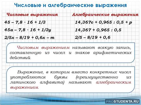 Виды выражения корректного значения