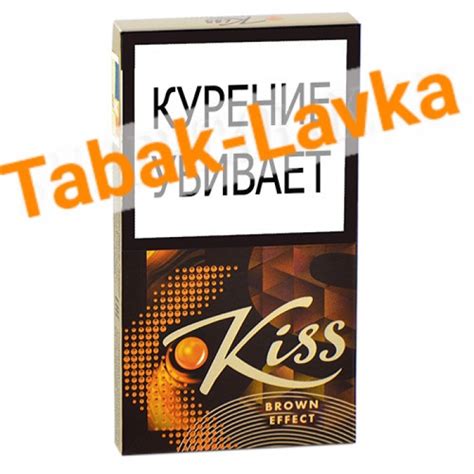 Вкусовые особенности сигарет Kiss Brown Effect