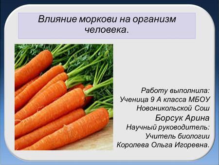 Влияние моркови на наши сновидения: научное объяснение