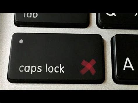 Влияние нажатия Caps Lock на раскладку клавиатуры