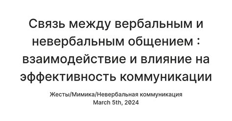 Влияние на эффективность коммуникации