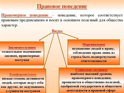 Влияние нормативности на правовое поведение и порядок