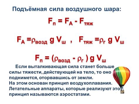 Влияние условий на образование подъемной силы