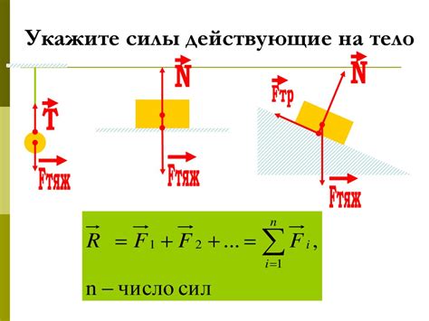 Влияние физической силы на движение тела