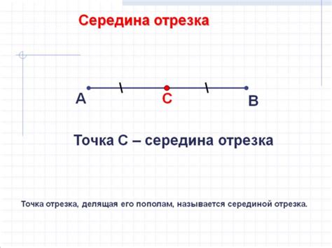 Внутренняя точка отрезка: определение