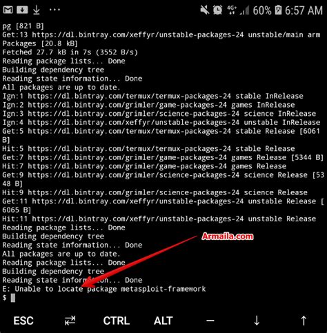 Возники ошибки unable to locate package metasploit: причины и исправления