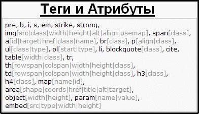 Вопросы и ответы: теги и их значение