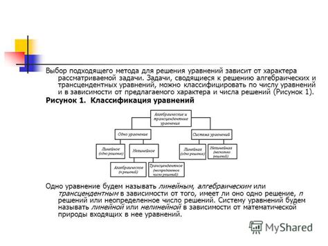 Выбор подходящего метода