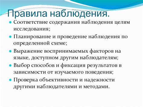 Выражение наблюдения