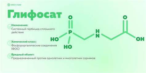 Глифосат: основные характеристики и применение