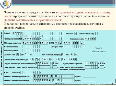 Действия работодателя при предоставлении листка нетрудоспособности код 01