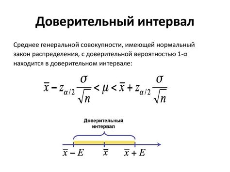 Доверительный интервал и его роль в оценке статистики группы