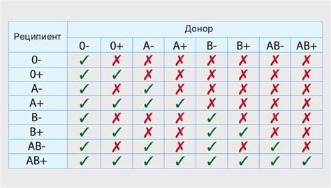 Значение группы крови для организма