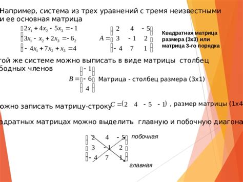 Значение минуса в матрицах и векторах