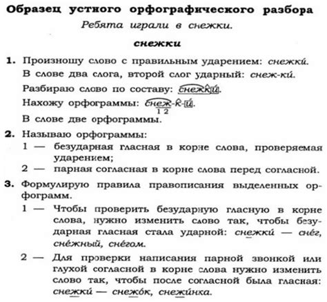 Значение орфографического разбора для обучения