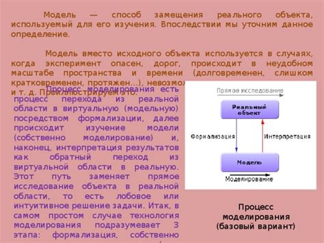 Значение формализации для моделирования