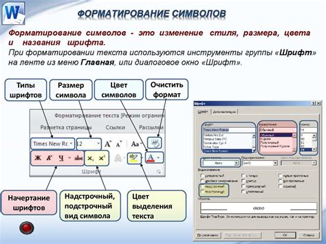 Значение форматирования символов и его роль