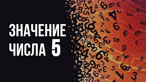 Значение цифры "5" в номере