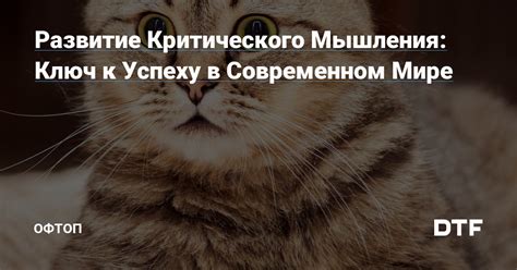 Значимость независимого мышления в современном мире