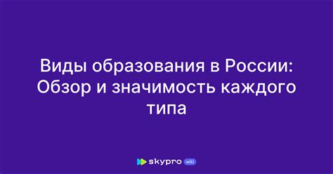 Значимость образования для каждого