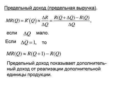 Значимость предельного дохода в бизнесе