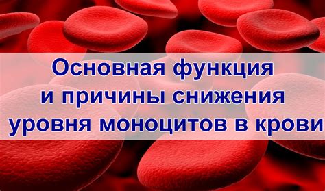 Значимость уровня моноцитов в крови