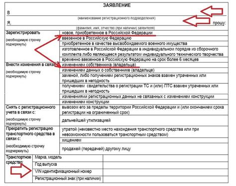 Изменение юридического статуса транспортного средства