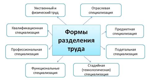 Импортансность разделения труда в семье