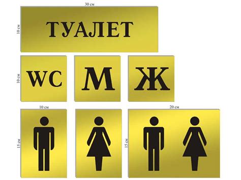 История обозначения туалета WC