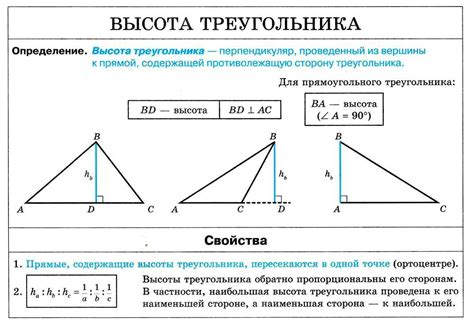 Какая роль у разных высот?