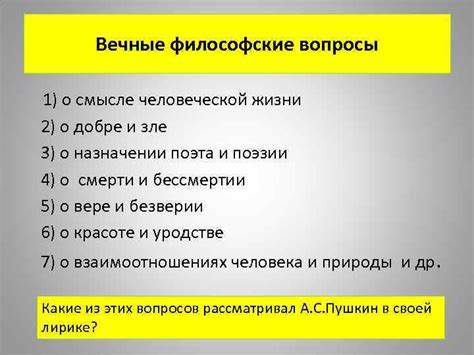 Какие вопросы о смысле жизни встают после прочтения?