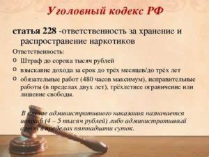 Какие действия предусматривает статья 228?