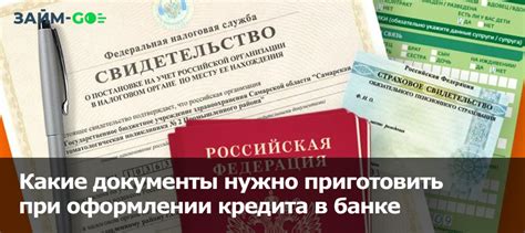 Какие документы необходимы для оформления кредита