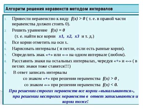 Какие методы существуют для решения неравенств?