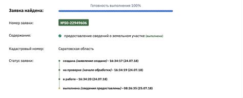 Какие шаги следуют после завершенной обработки заявления в Росреестре?