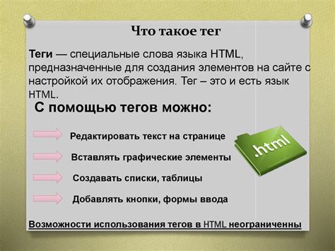 Как использовать тэги в тексте образец