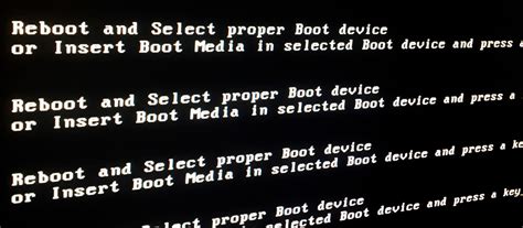 Как исправить ошибку "reboot and select proper boot device"