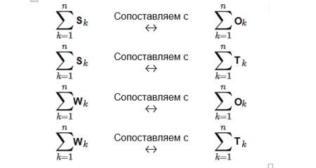 Как провести сопоставление характеристик