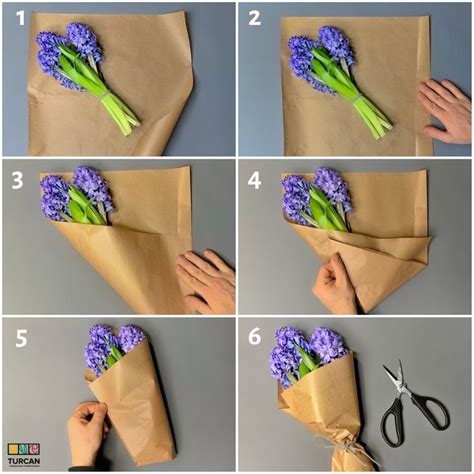 Как упаковать цветы в простой способ