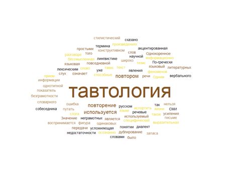 Как установить и избежать тавтологии в текстах? 