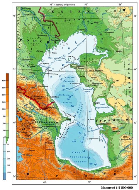 Каспийское море: богатое газовыми полезными ископаемыми