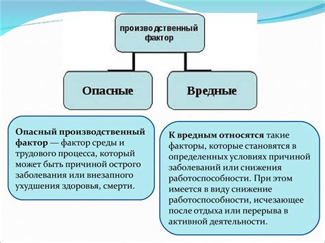 Классификация опасных производственных факторов