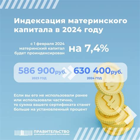 Когда будет проиндексирован материнский капитал в 2024 году?