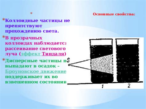 Коллоидные системы: определение и основные характеристики