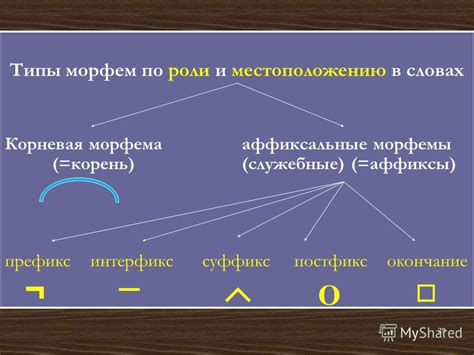 Корень и аффиксы в морфемном разборе